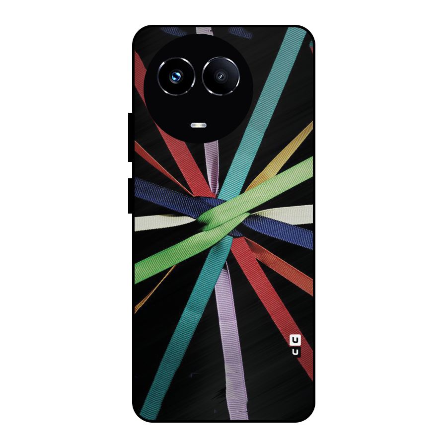 Ribbon Design Metal Back Case for Realme Narzo 60X