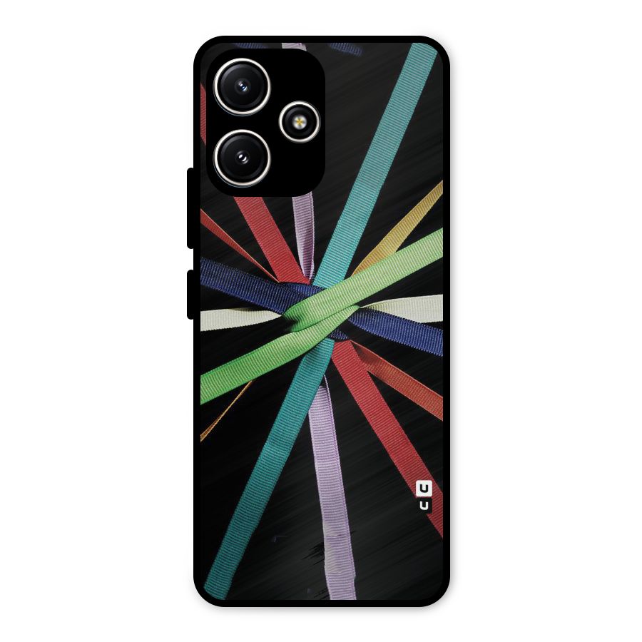 Ribbon Design Metal Back Case for Redmi 12 5G