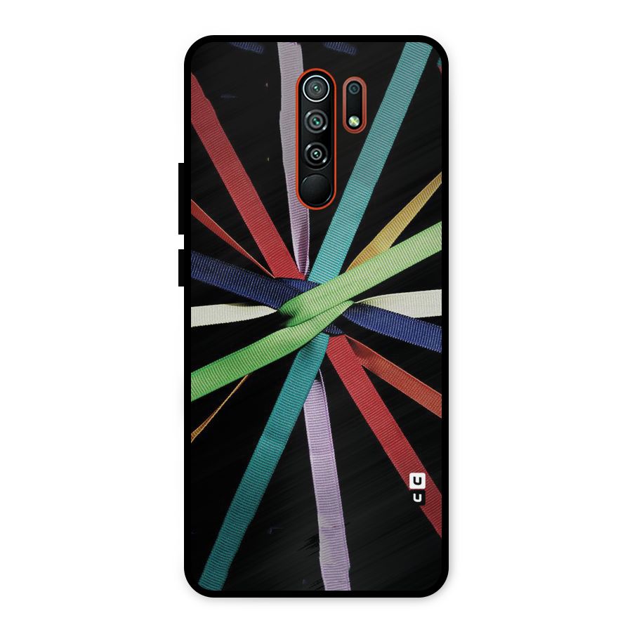 Ribbon Design Metal Back Case for Redmi 9 Prime