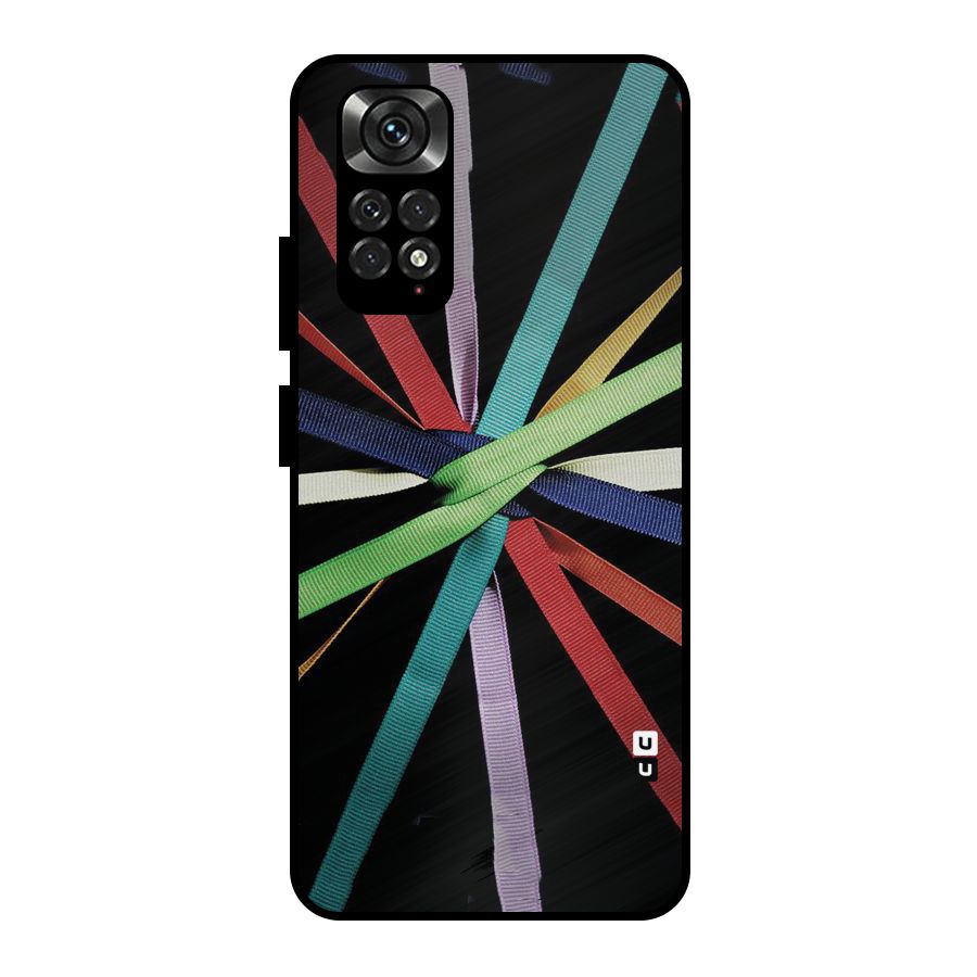 Ribbon Design Metal Back Case for Redmi Note 11 Pro Plus 5G