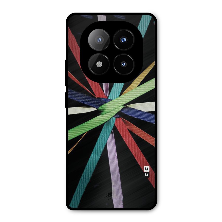 Ribbon Design Metal Back Case for Redmi Note 14 Pro Plus 5G