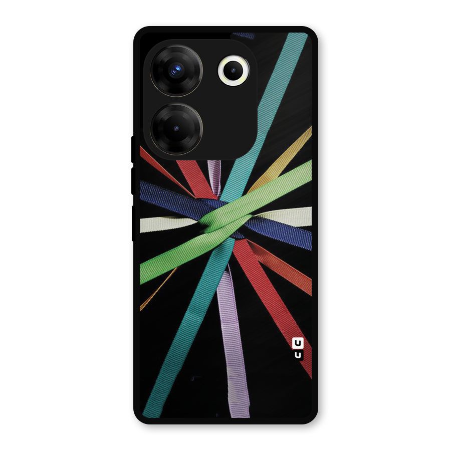 Ribbon Design Metal Back Case for Tecno Camon 20
