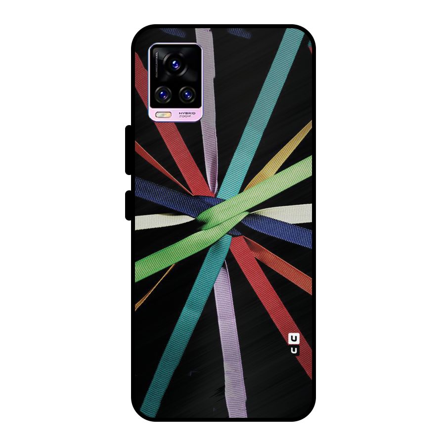 Ribbon Design Metal Back Case for Vivo V20 Pro