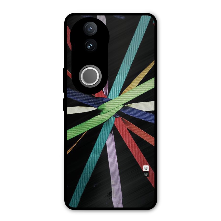 Ribbon Design Metal Back Case for Vivo V50