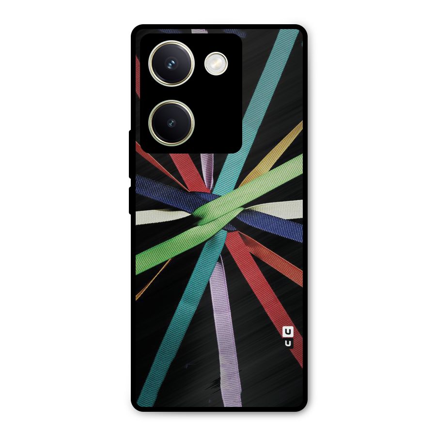 Ribbon Design Metal Back Case for Vivo Y200 Pro