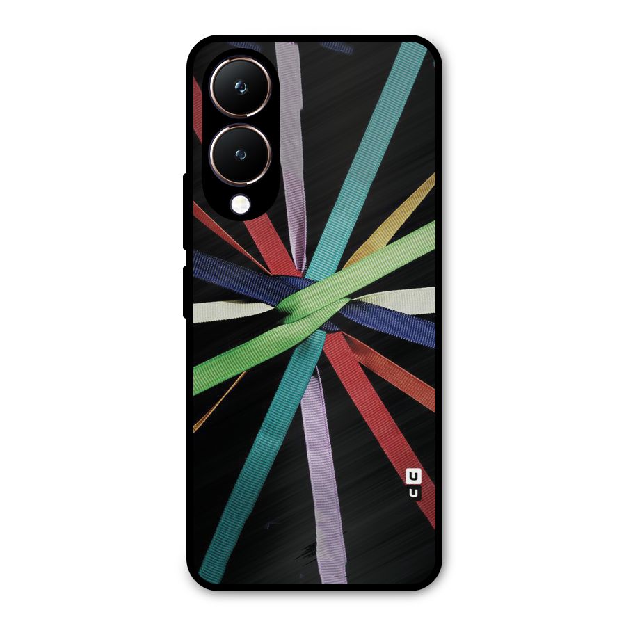 Ribbon Design Metal Back Case for Vivo Y28