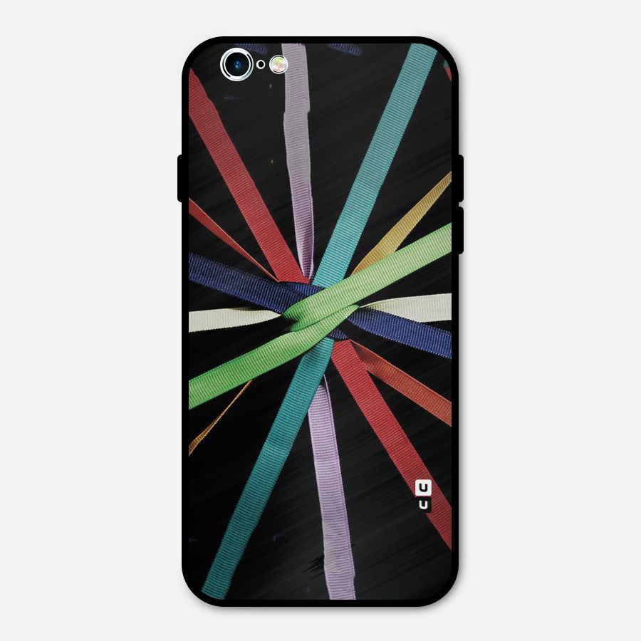 Ribbon Design Metal Back Case for iPhone 6 6s