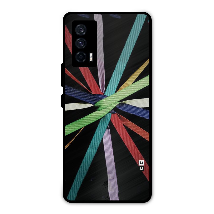 Ribbon Design Metal Back Case for iQOO 7 5G