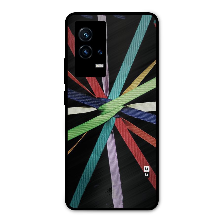 Ribbon Design Metal Back Case for iQOO 9 5G