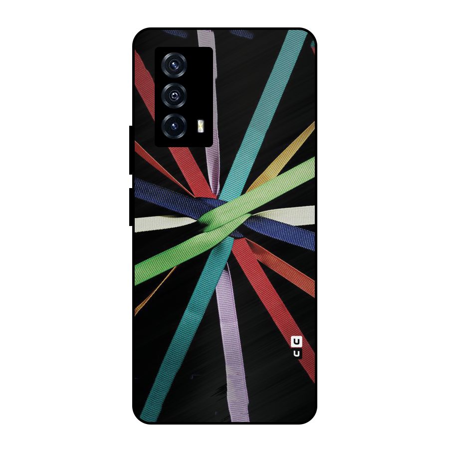 Ribbon Design Metal Back Case for iQOO Z5