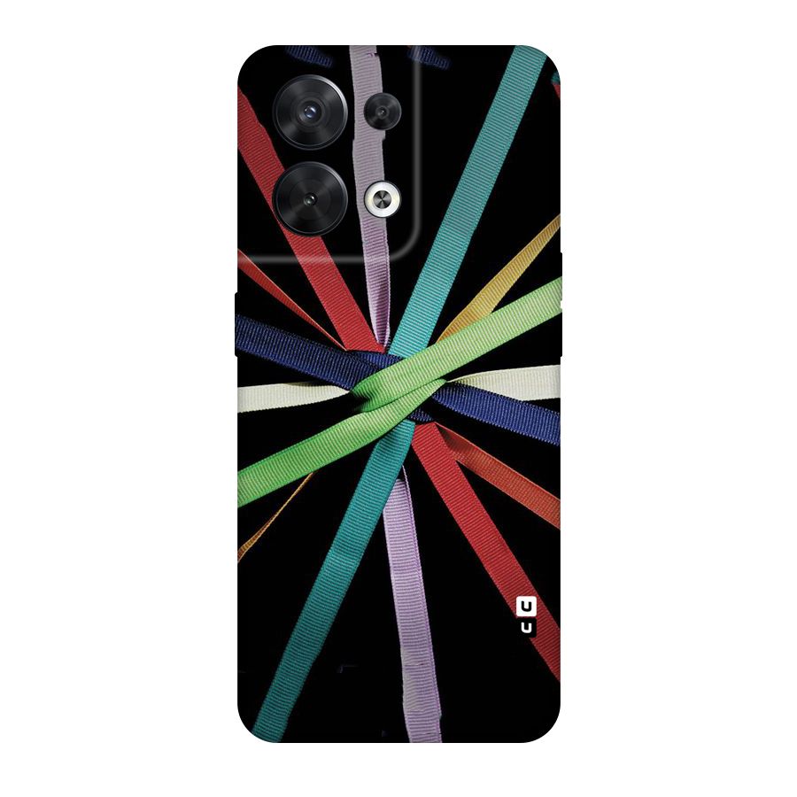 Ribbon Design Original Polycarbonate Back Case for Oppo Reno8 5G