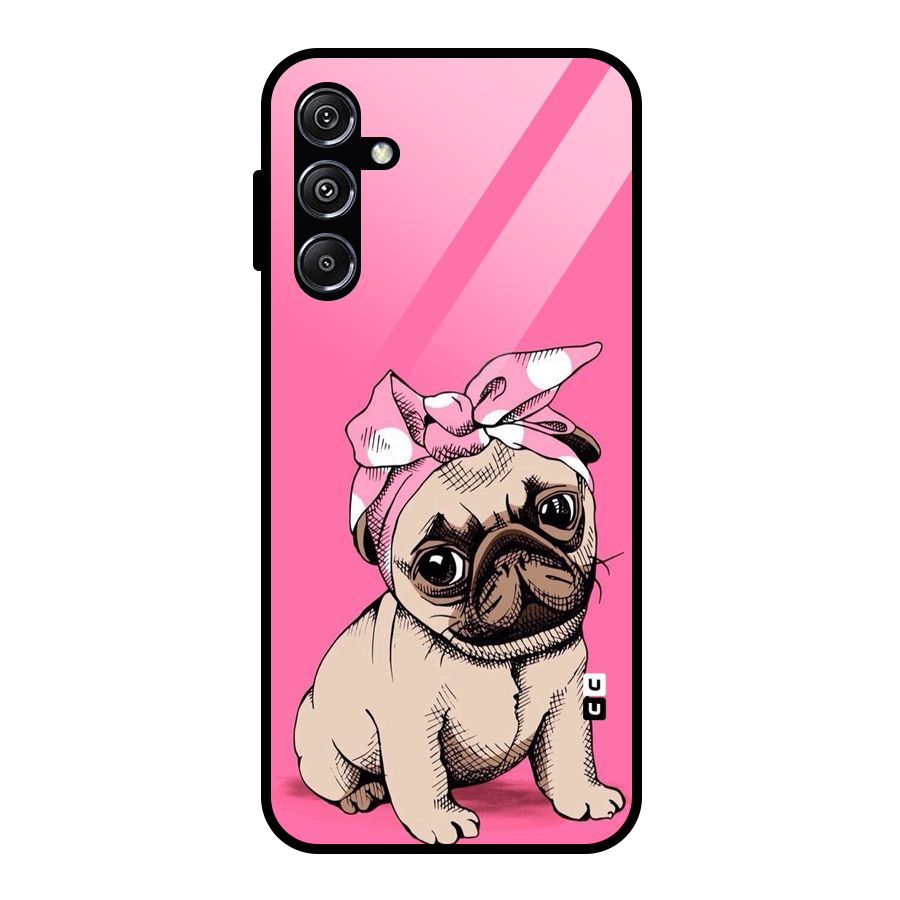 Ribbon Doggo Glass Back Case for Galaxy M34 5G