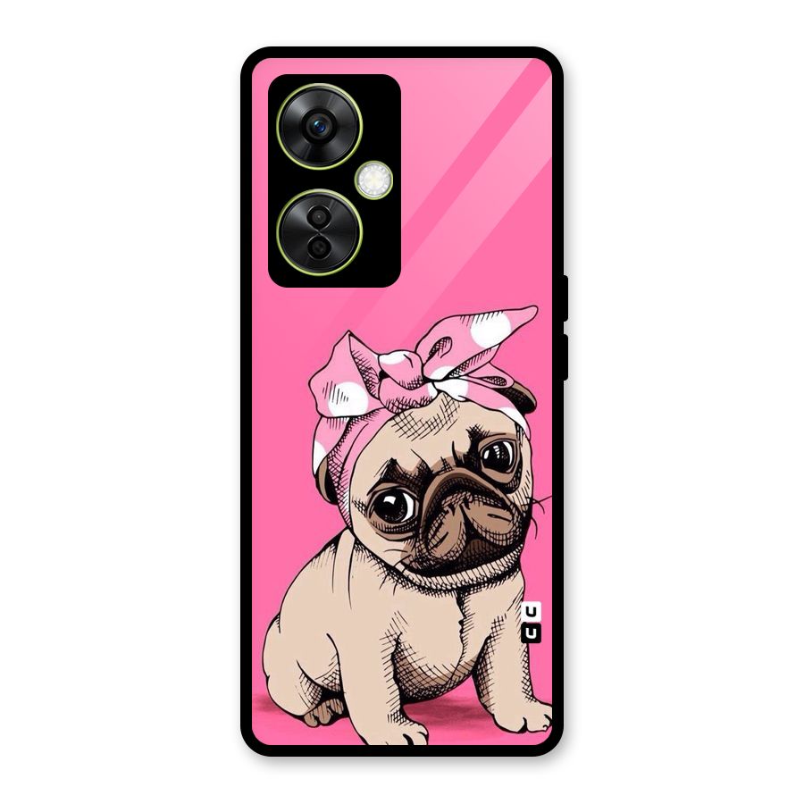 Ribbon Doggo Glass Back Case for OnePlus Nord CE 3 Lite