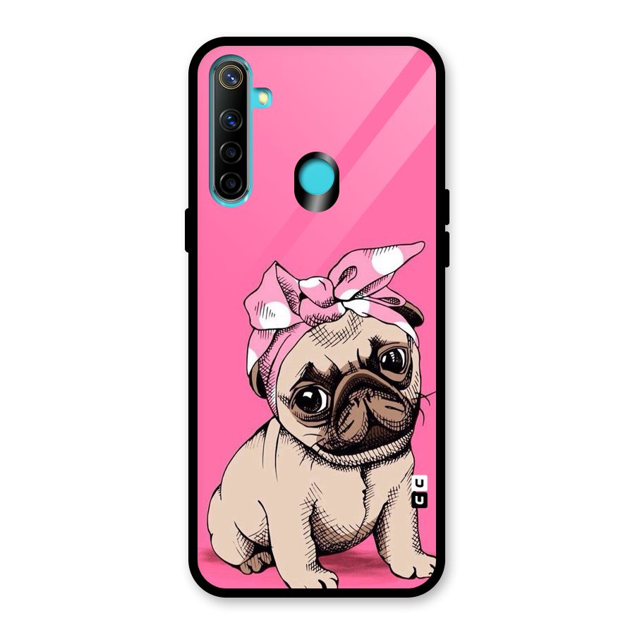 Ribbon Doggo Glass Back Case for Realme 5