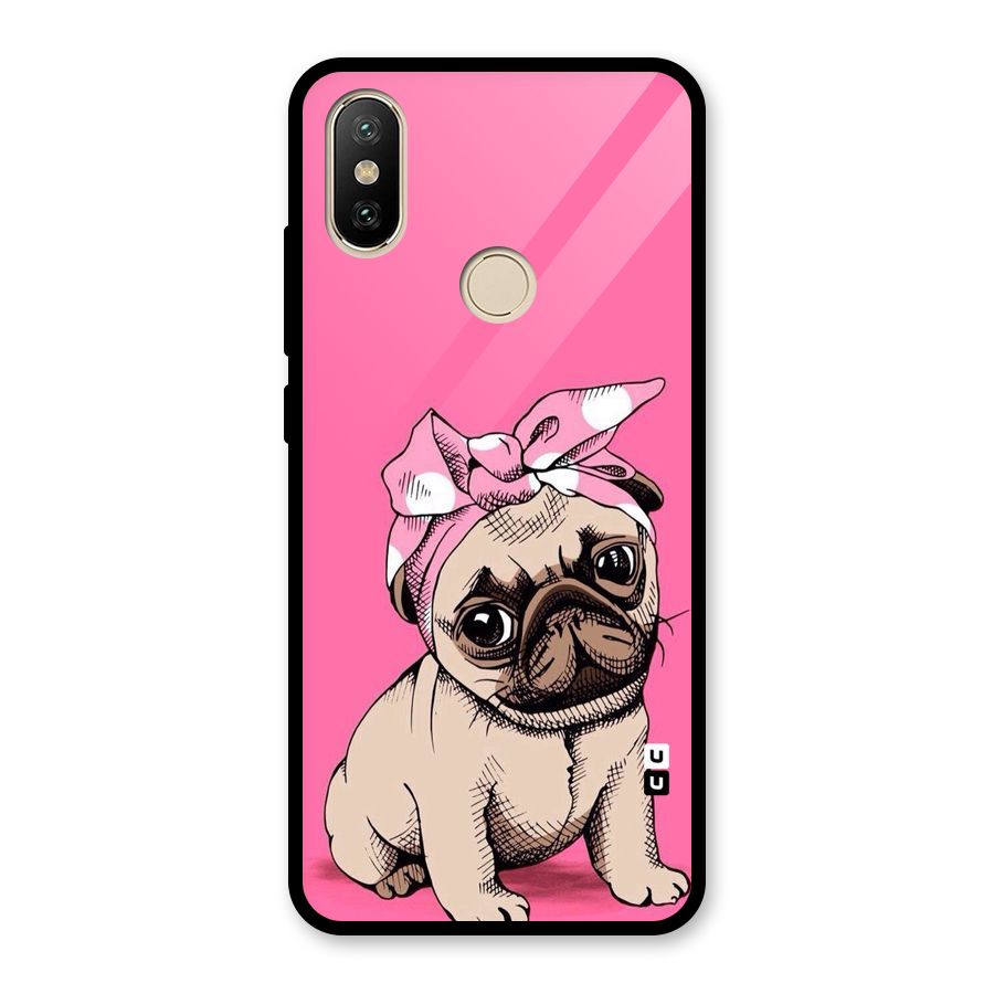 Ribbon Doggo Glass Back Case for Redmi A2