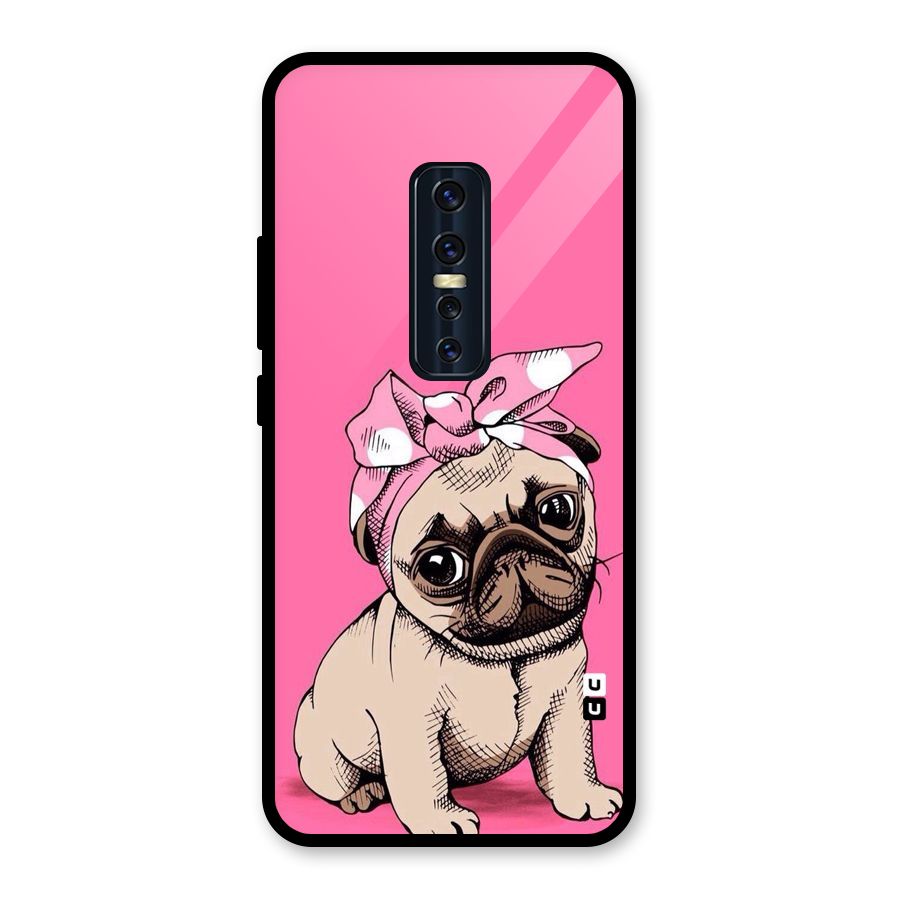 Ribbon Doggo Glass Back Case for Vivo V17 Pro