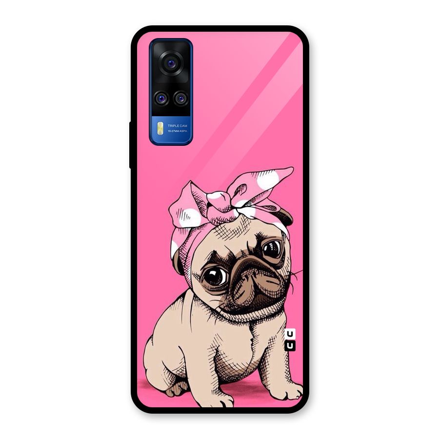 Ribbon Doggo Glass Back Case for Vivo Y31