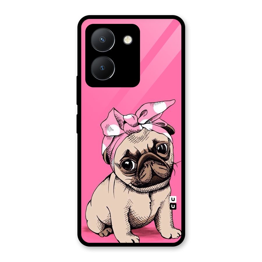 Ribbon Doggo Glass Back Case for Vivo Y36