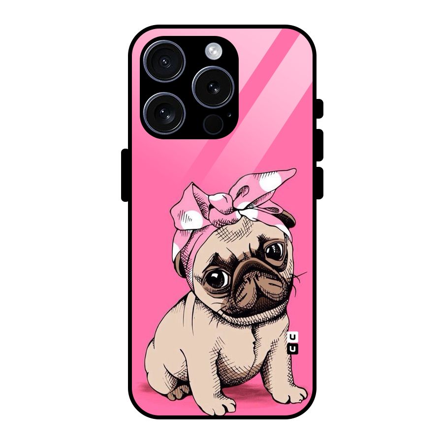 Ribbon Doggo Glass Back Case for iPhone 15 Pro