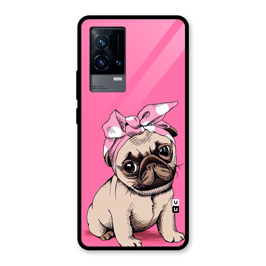 Ribbon Doggo Glass Back Case for iQOO 9 5G