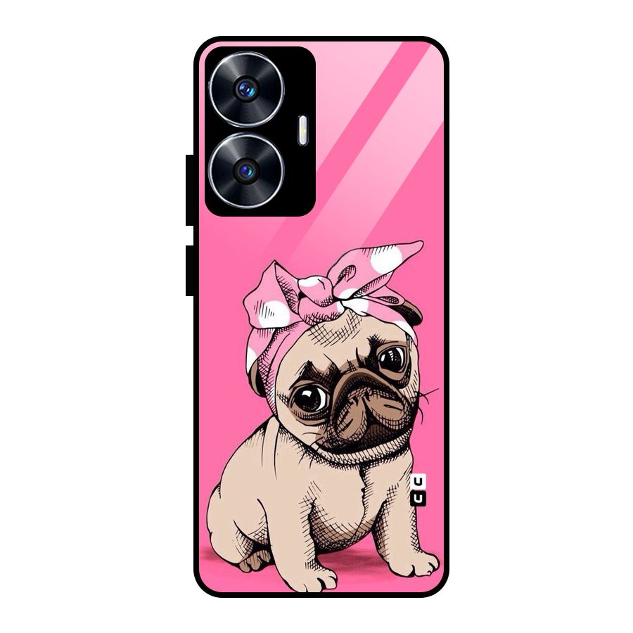 Ribbon Doggo Glass Back Case for realme C55