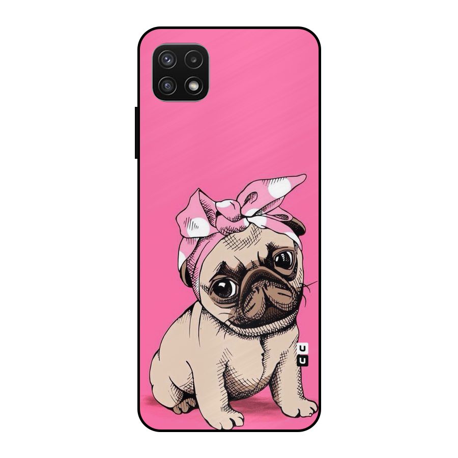 Ribbon Doggo Metal Back Case for Galaxy A22 5G