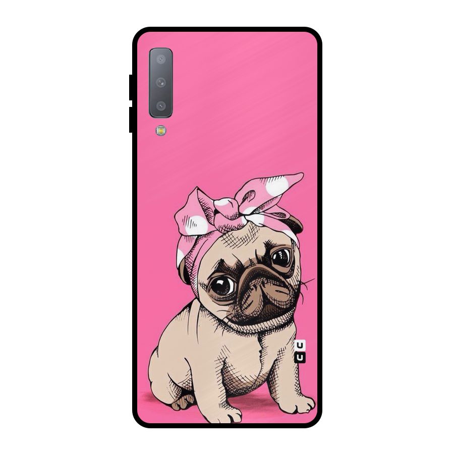 Ribbon Doggo Metal Back Case for Galaxy A7 (2018)