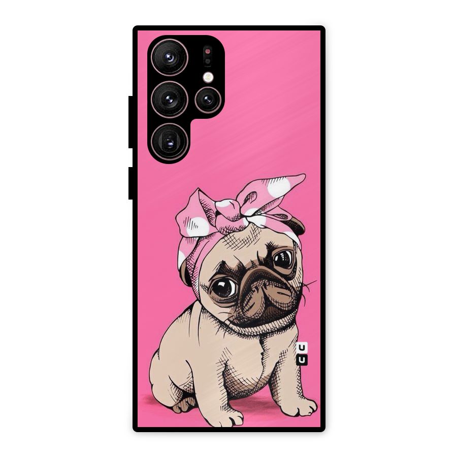 Ribbon Doggo Metal Back Case for Galaxy S22 Ultra 5G