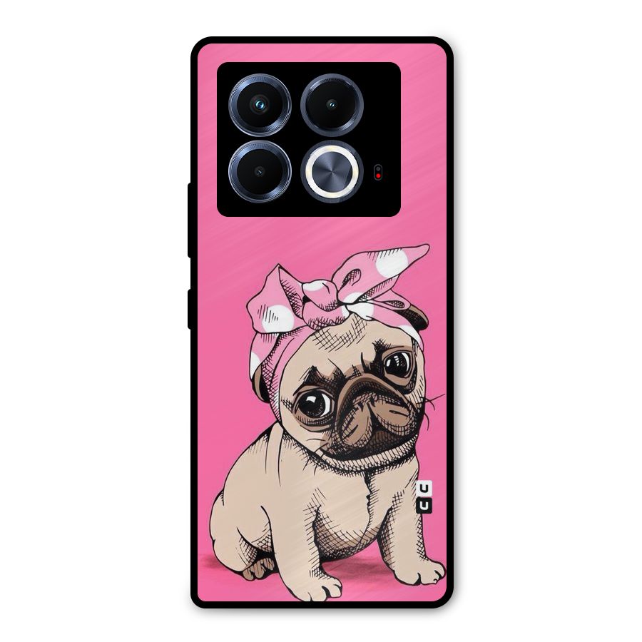 Ribbon Doggo Metal Back Case for Infinix Note 40 5G