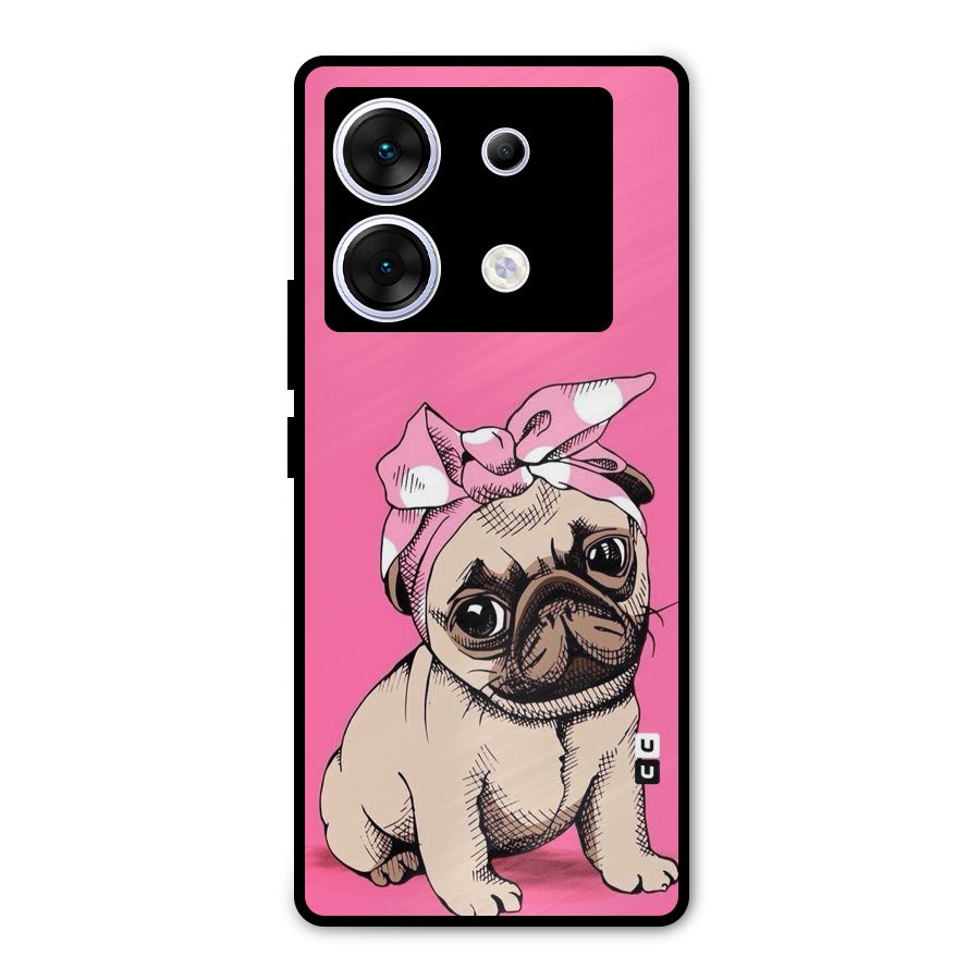 Ribbon Doggo Metal Back Case for Infinix Zero 30 5G