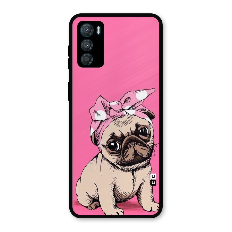 Ribbon Doggo Metal Back Case for Moto G42