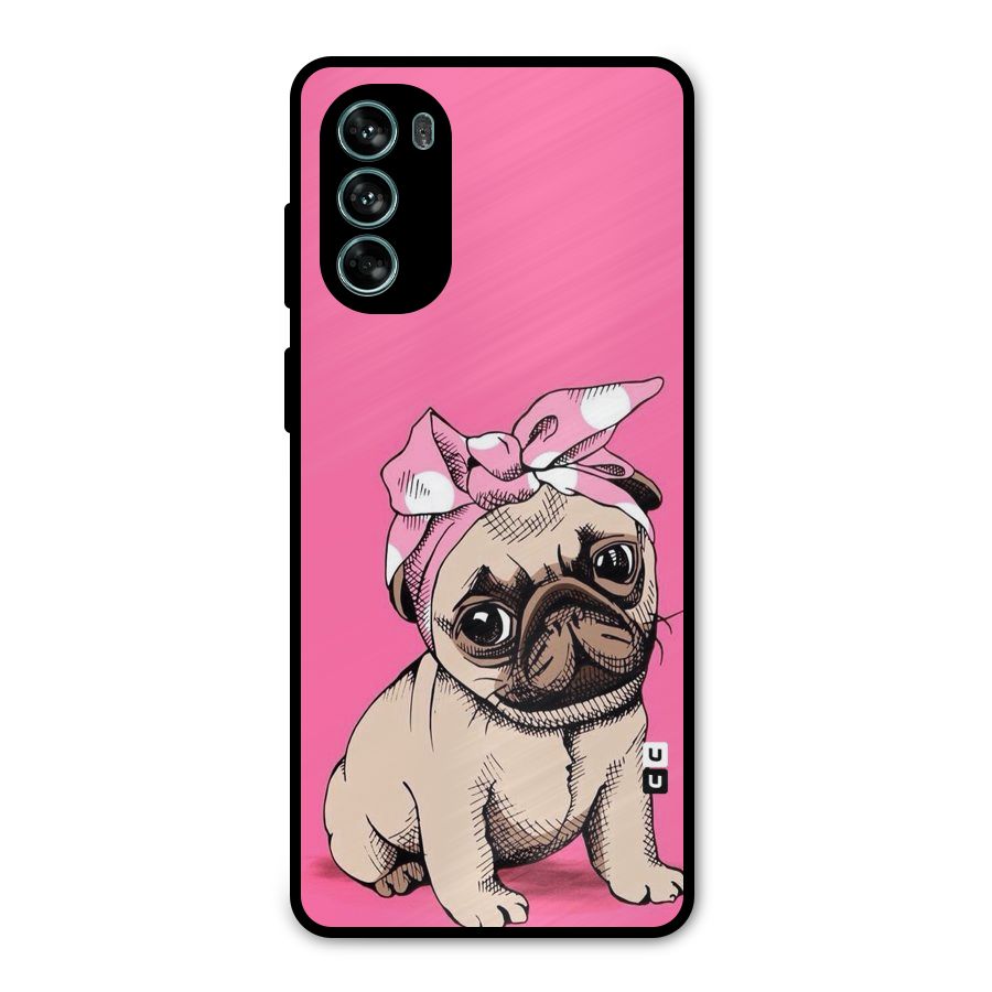 Ribbon Doggo Metal Back Case for Moto G62