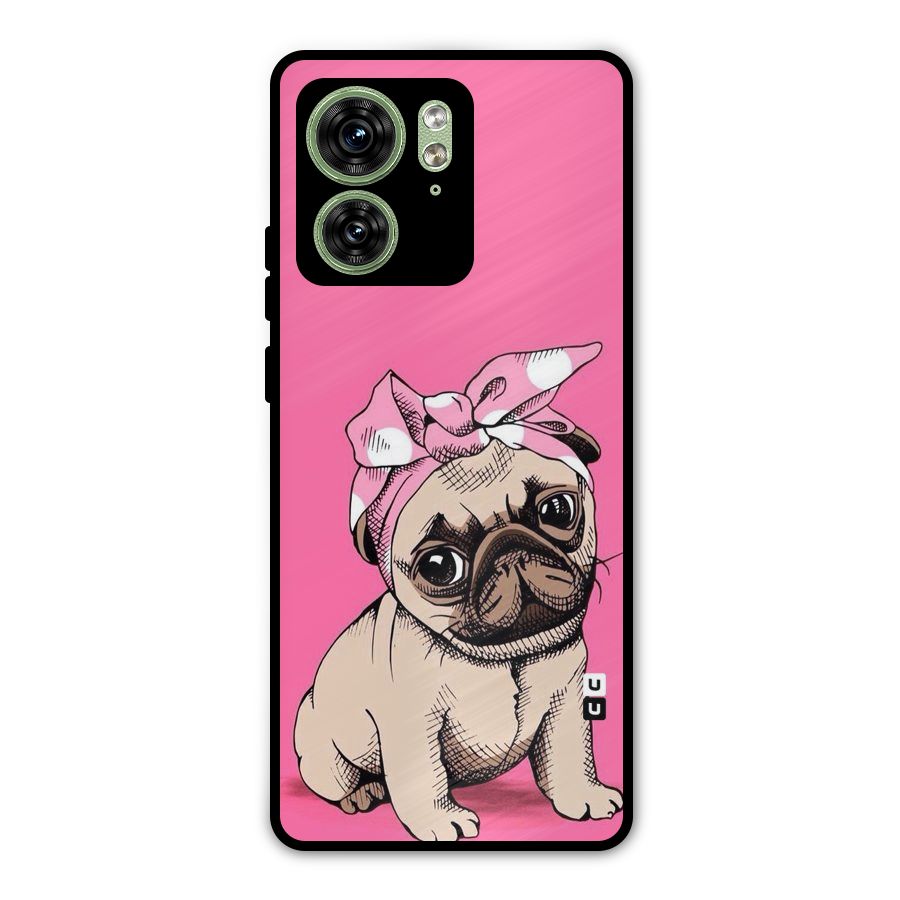 Ribbon Doggo Metal Back Case for Motorola Edge 40 5G