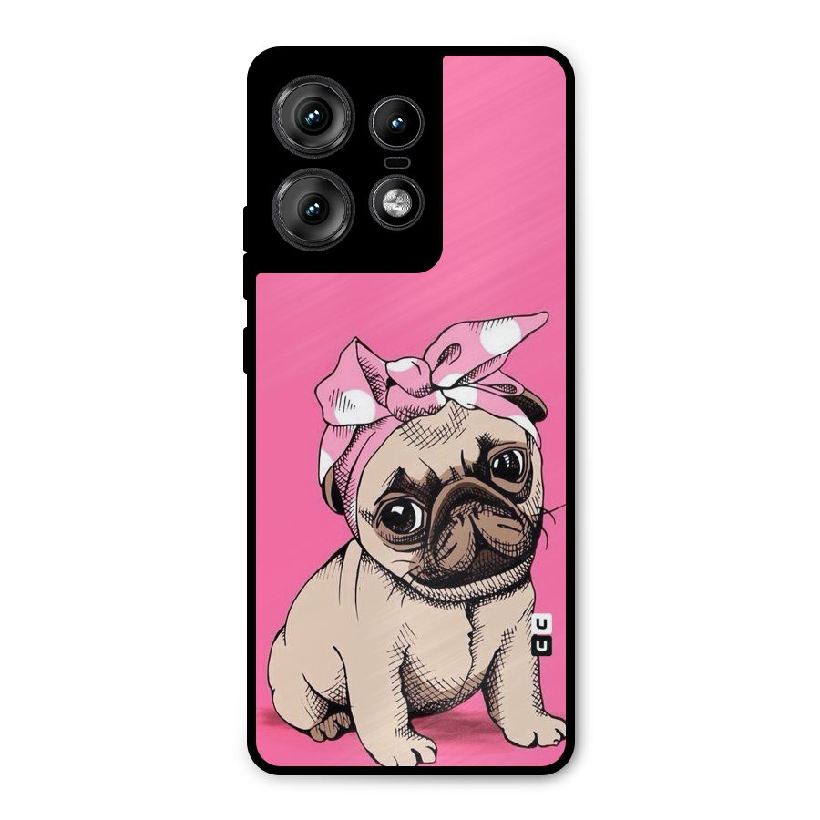 Ribbon Doggo Metal Back Case for Motorola Edge 50 Pro