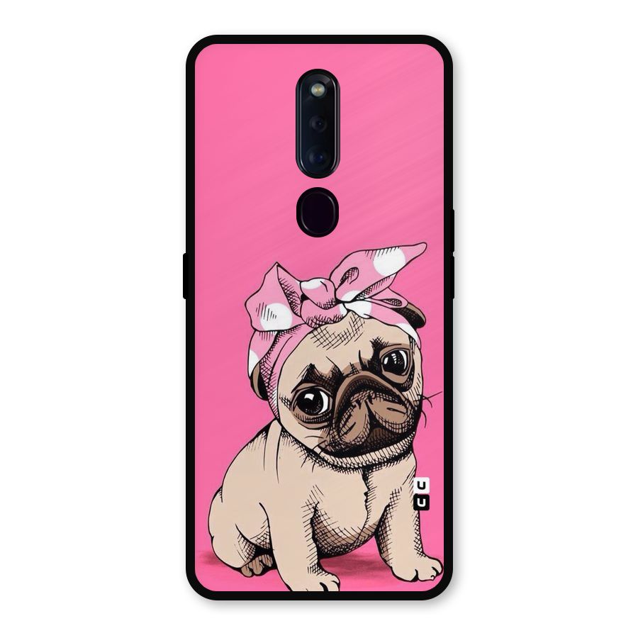 Ribbon Doggo Metal Back Case for Oppo F11 Pro