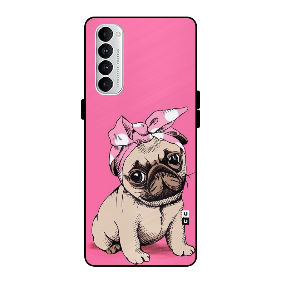 Ribbon Doggo Metal Back Case for Oppo Reno4 Pro