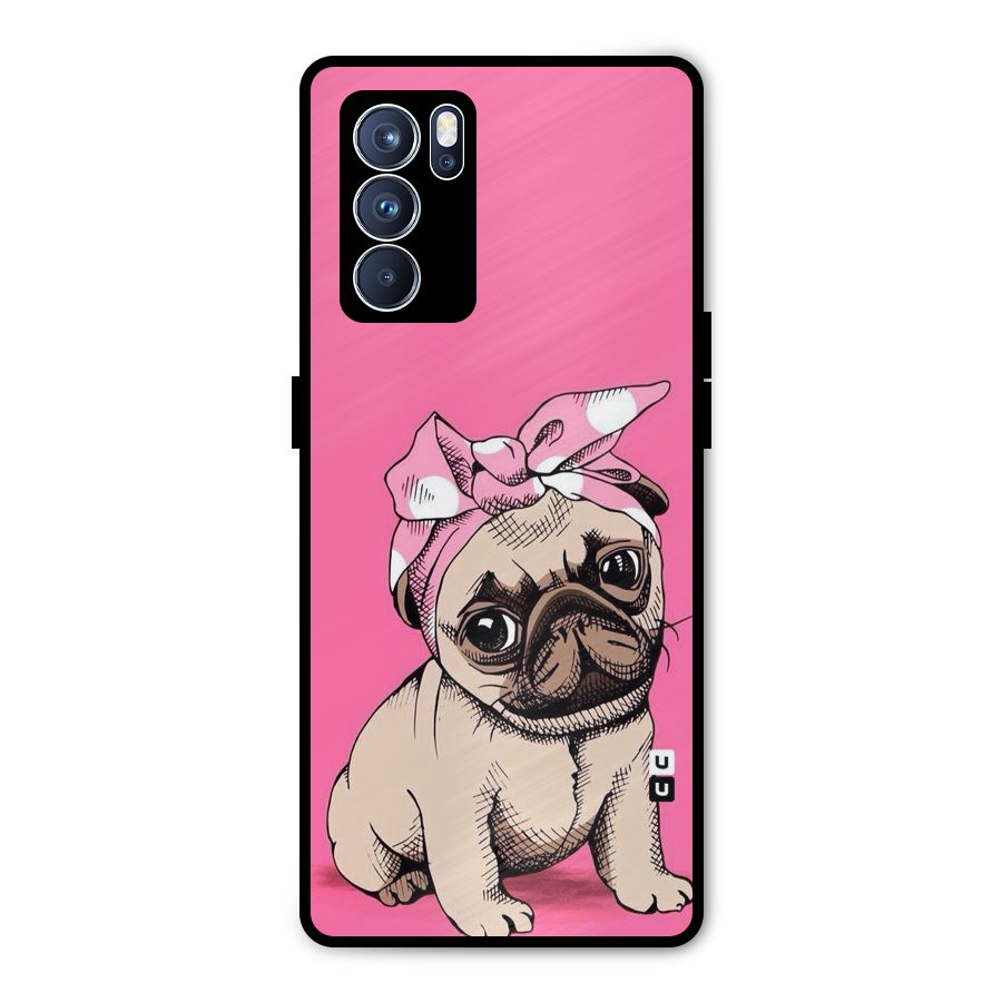 Ribbon Doggo Metal Back Case for Oppo Reno6 Pro 5G