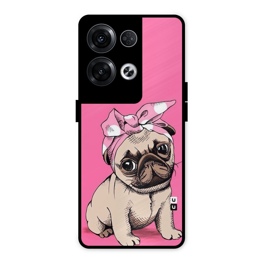 Ribbon Doggo Metal Back Case for Oppo Reno8 Pro 5G