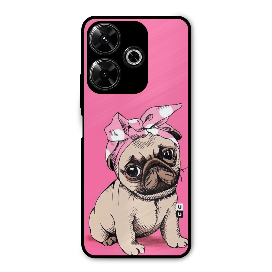 Ribbon Doggo Metal Back Case for Poco M6 Plus