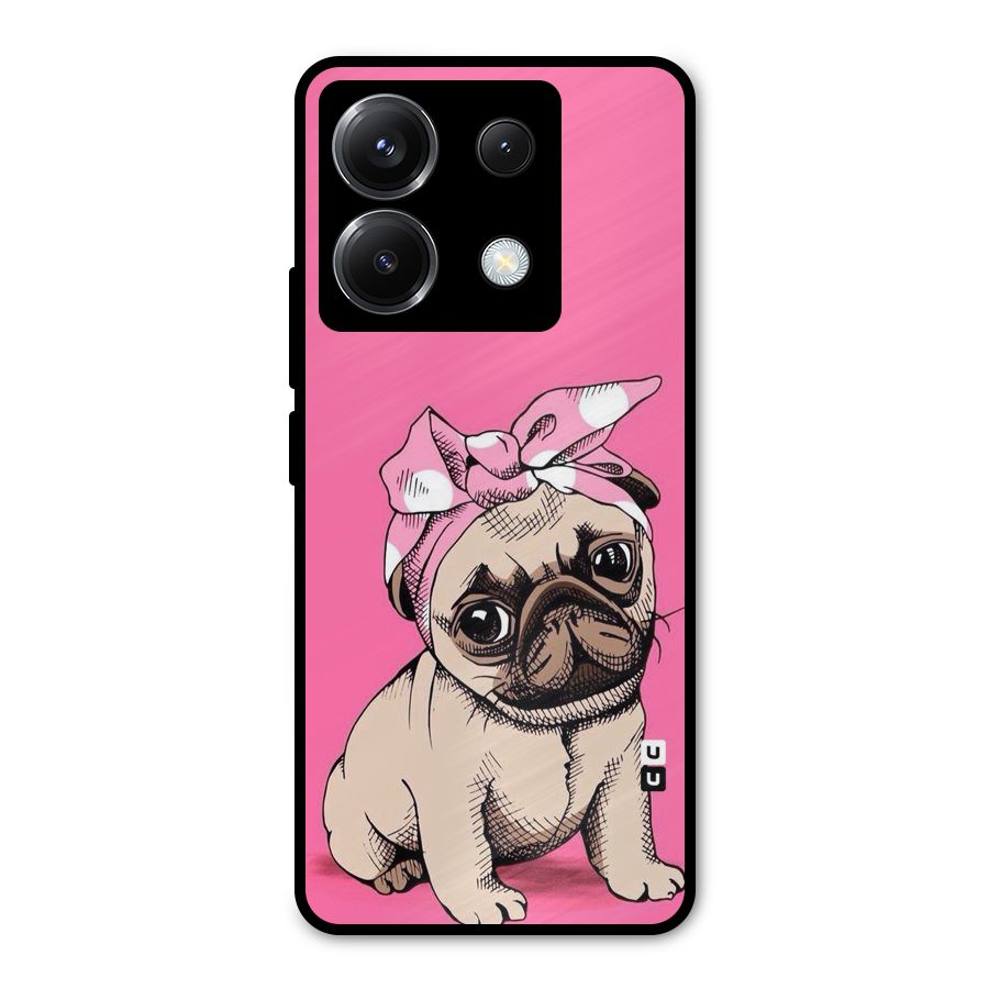 Ribbon Doggo Metal Back Case for Poco X6