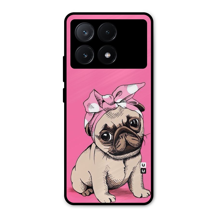 Ribbon Doggo Metal Back Case for Poco X6 Pro