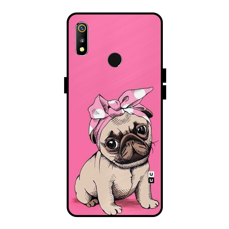 Ribbon Doggo Metal Back Case for Realme 3i