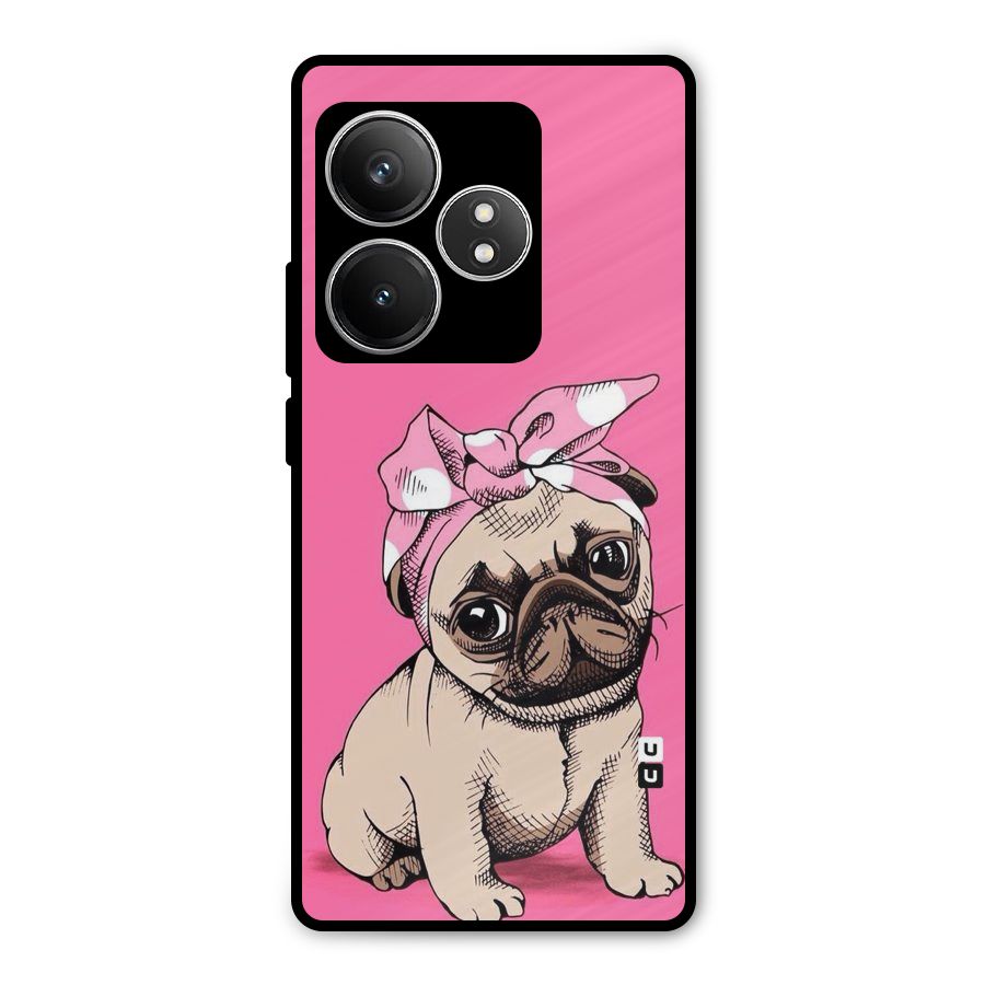 Ribbon Doggo Metal Back Case for Realme GT 6T