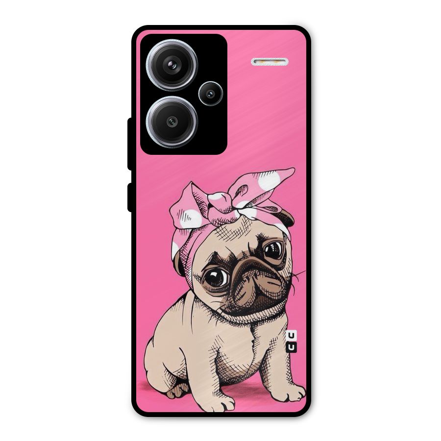 Ribbon Doggo Metal Back Case for Redmi Note 13 Pro Plus