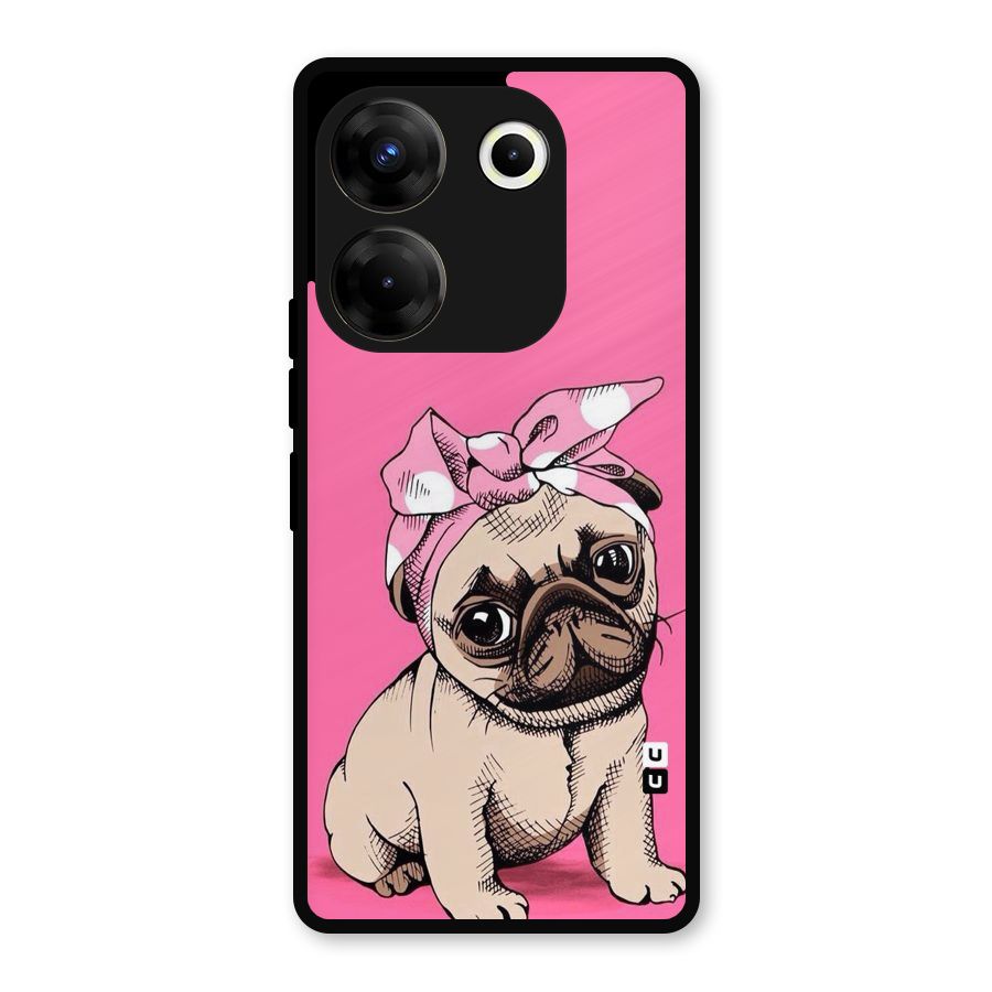 Ribbon Doggo Metal Back Case for Tecno Camon 20 Pro