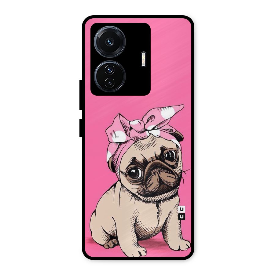 Ribbon Doggo Metal Back Case for Vivo T1 Pro
