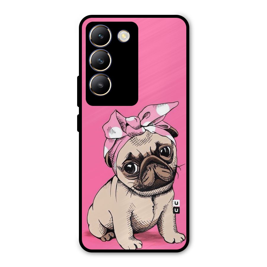 Ribbon Doggo Metal Back Case for Vivo T3 5G