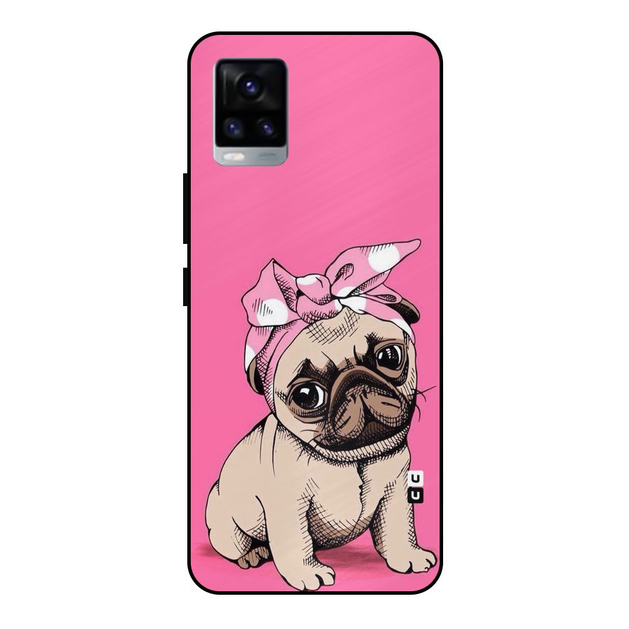 Ribbon Doggo Metal Back Case for Vivo V20 2021
