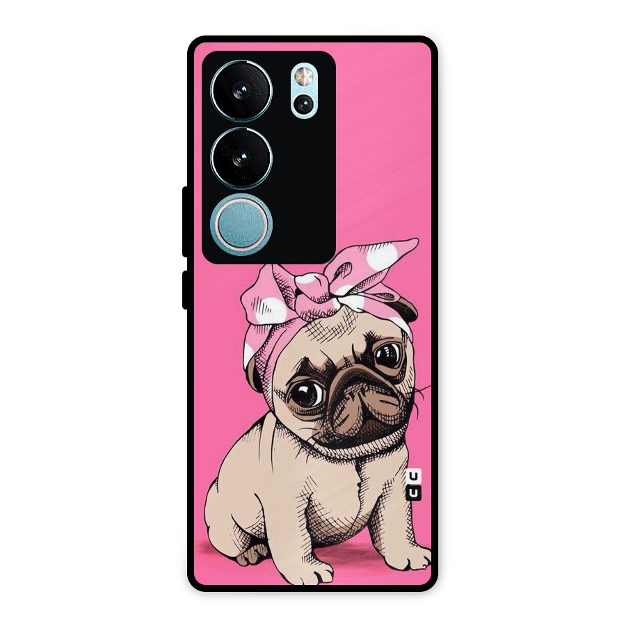Ribbon Doggo Metal Back Case for Vivo V29