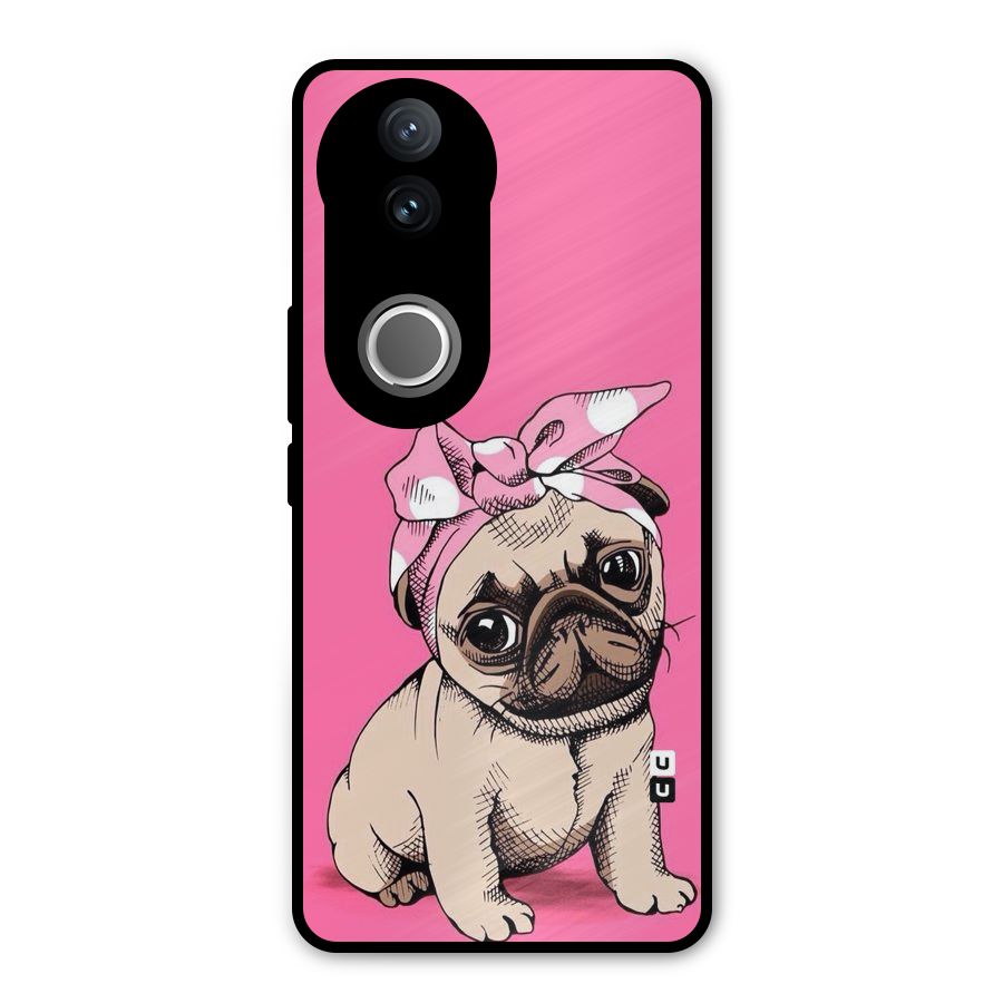 Ribbon Doggo Metal Back Case for Vivo V50e
